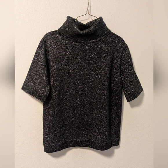 RAGA Sweaters - RAGA Shimmering Black Knit Top